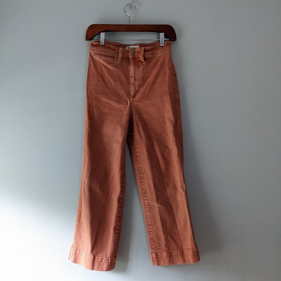 Madewell Pants - Madewell | Slim Emmett Crop Pants Sweet Dahlia